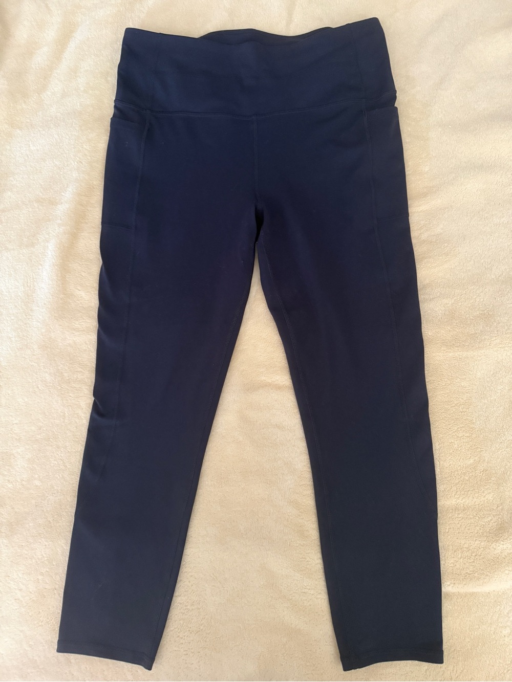 Skechers Women's Dark Navy High-Rise Leggings with Side Pockets